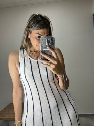 VESTIDO PUNTO RAYAS