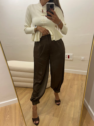 PANTALÓN BOMBACHO SATINADO