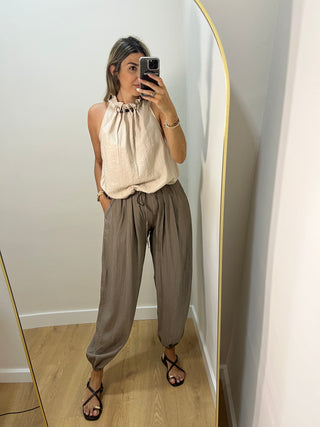 PANTALÓN BOMBACHO PINZAS