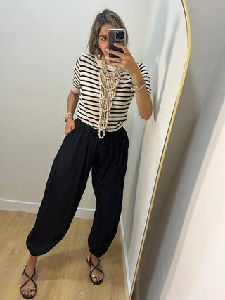 PANTALÓN BOMBACHO PINZAS
